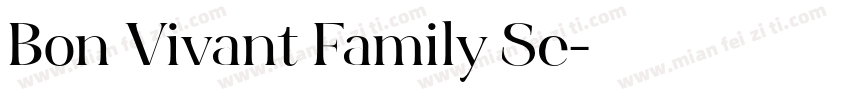 Bon Vivant Family Se字体转换